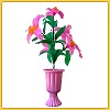 BENGALA EM FLORES COM VASO